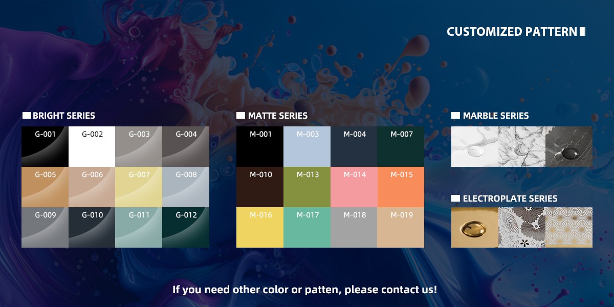 Customized colors Hydroprinted Marble Basin