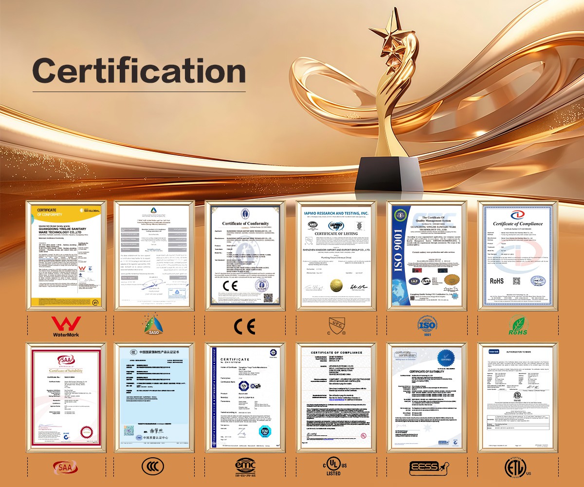 certifications Hydroprinted Marble Basin